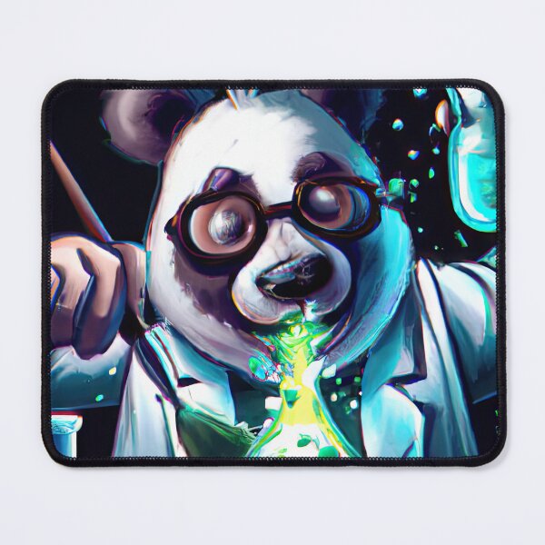 Item preview, Colorful chaos: a panda scientist's lab designed and sold by Cosmic-graphics.