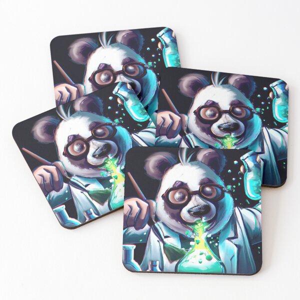 Item preview, Colorful chaos: a panda scientist's lab designed and sold by Cosmic-graphics.