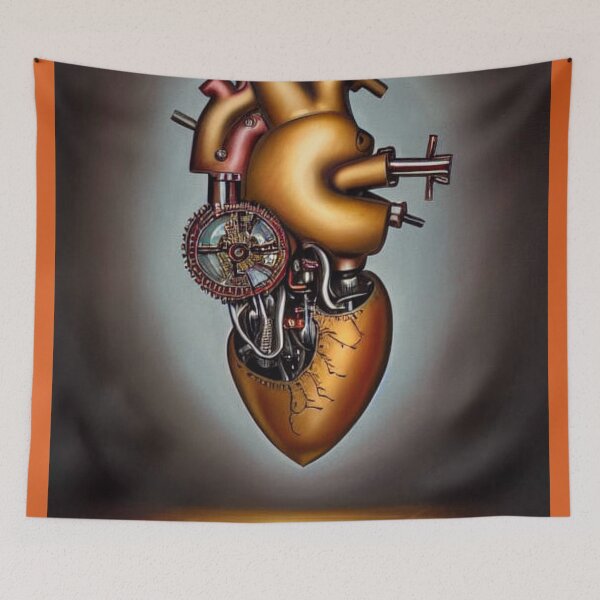 Item preview, Steampunk mechanical heart designed and sold by Dendros-Studio.