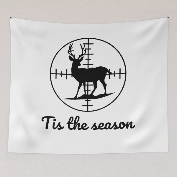 Item preview, Deer Hunting Season Buck in Rifle Scope Crosshairs designed and sold by dreamwearprints.