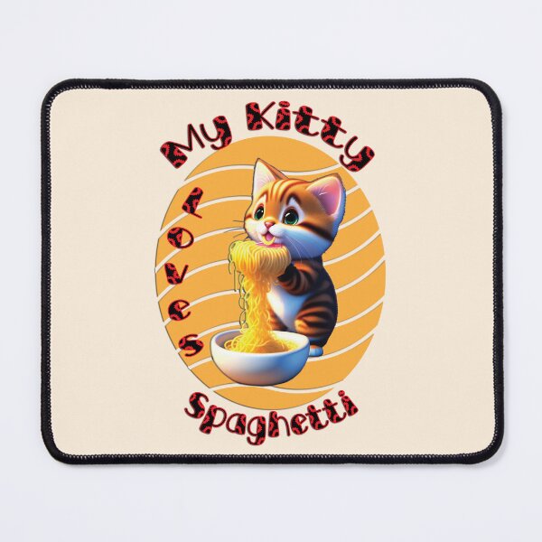 Item preview, My Kitty Loves Spaghetti designed and sold by Witsprings.