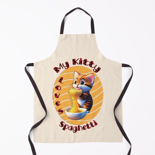 Item preview, My Kitty Loves Spaghetti designed and sold by Witsprings.
