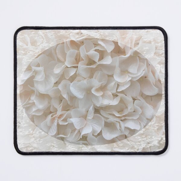 Item preview, Romantic Vintage white flowers with lace trim by Iritof designed and sold by iritof.