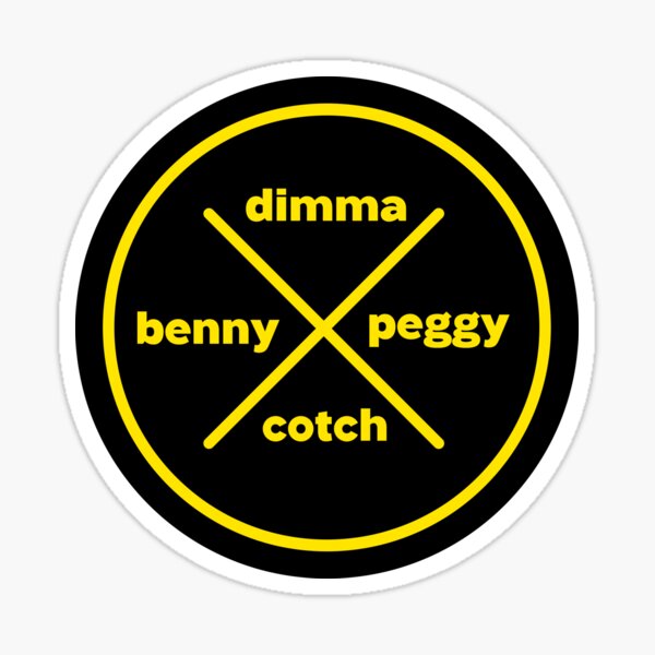 Dimma Benny Peggy Cotch Sticker