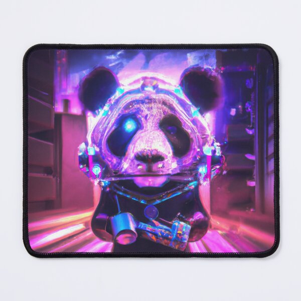 Item preview, Panda's taking over the neon scifi world designed and sold by Cosmic-graphics.