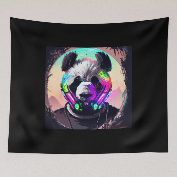 Item preview, Panda in the City of Lights designed and sold by Cosmic-graphics.