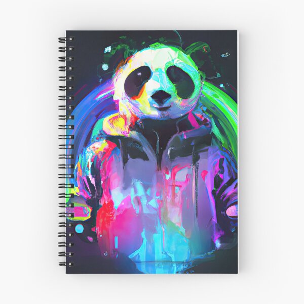 Item preview, Cool panda in neon dreamland designed and sold by Cosmic-graphics.