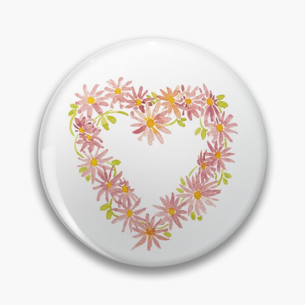 Artikelvorschau, Rosa Daisy-Chain-Herz entworfen und verkauft von JRoseDesign.