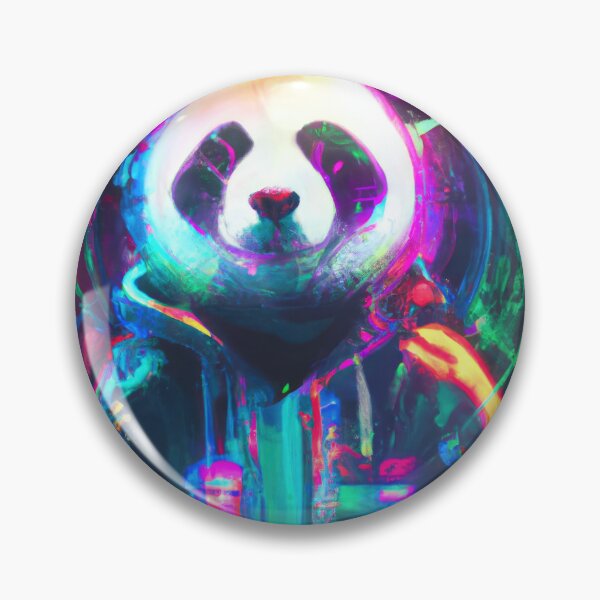 Item preview, Panda's neon world domination designed and sold by Cosmic-graphics.