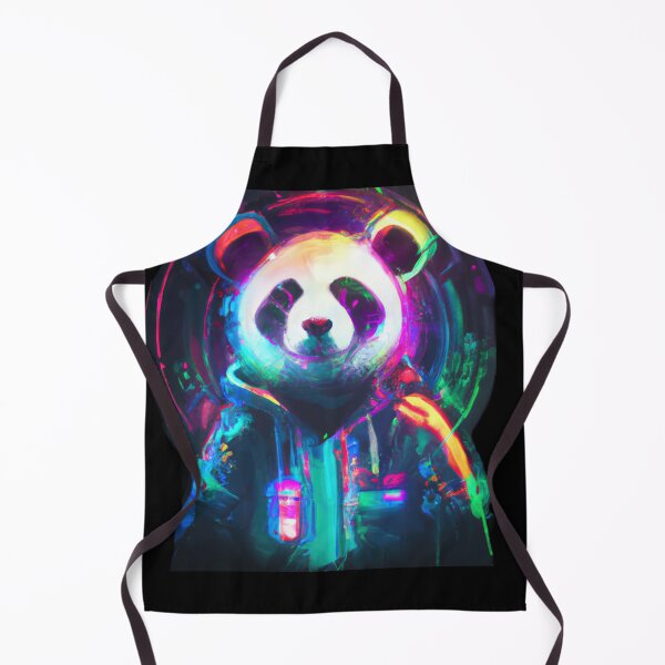 Item preview, Panda's neon world domination designed and sold by Cosmic-graphics.