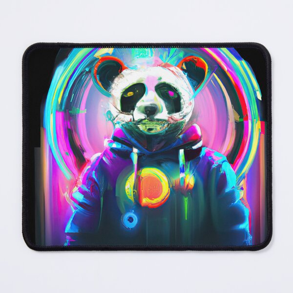 Item preview, Electric Panda: A Pop of Color designed and sold by Cosmic-graphics.