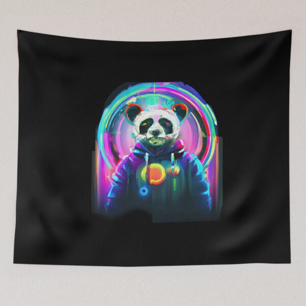 Item preview, Electric Panda: A Pop of Color designed and sold by Cosmic-graphics.