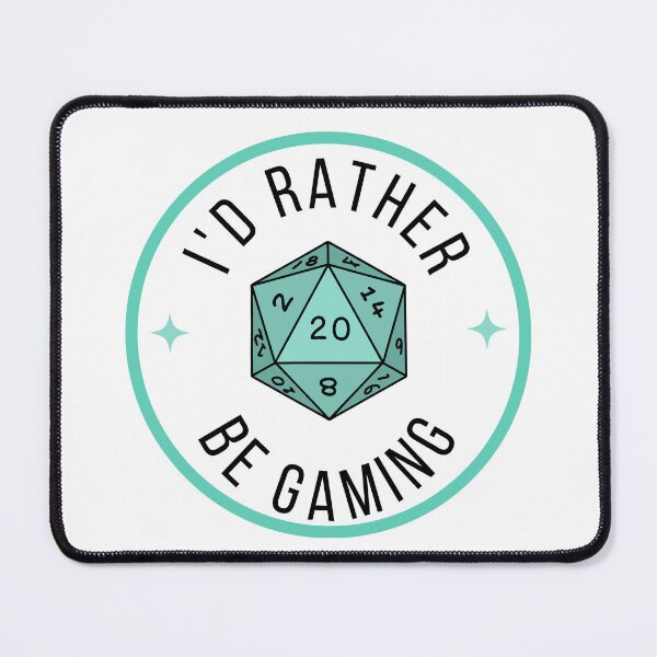 Item preview, I'd Rather Be Gaming TTRPG Edition designed and sold by Shannon McRoberts.