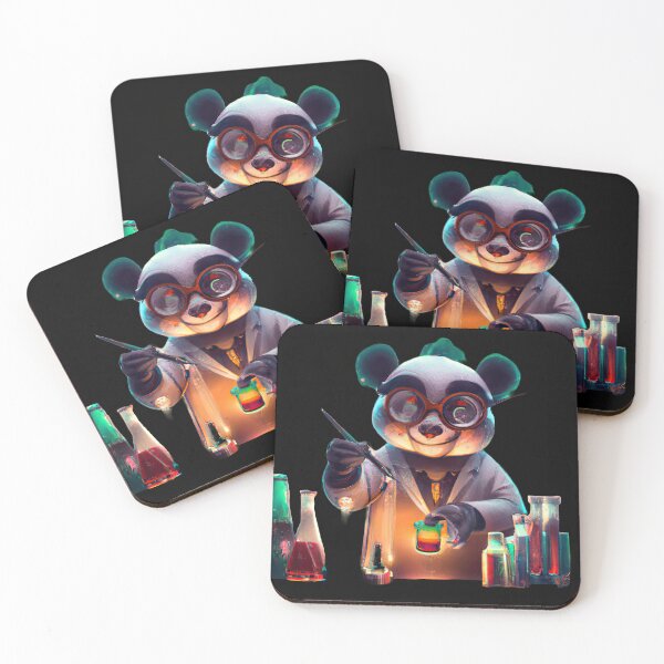 Item preview, Colorful mad science with a panda designed and sold by Cosmic-graphics.