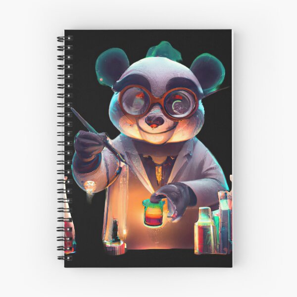 Item preview, Colorful mad science with a panda designed and sold by Cosmic-graphics.