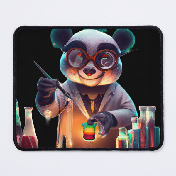 Item preview, Colorful mad science with a panda designed and sold by Cosmic-graphics.