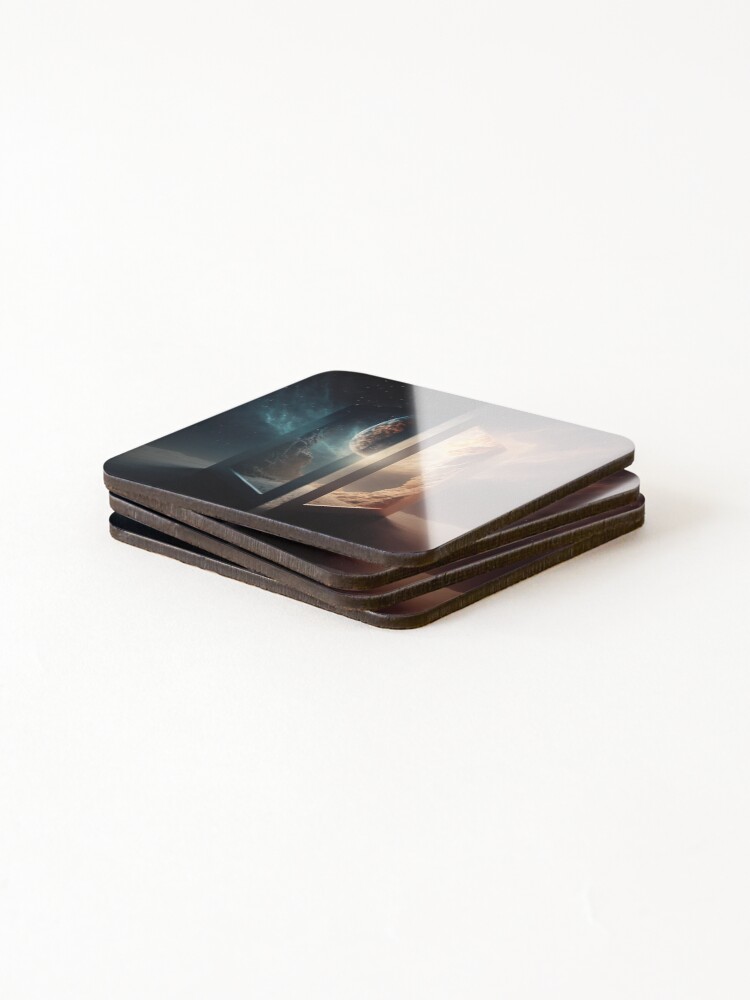 Thumbnail 4 of 5, Coasters (Set of 4), parallel worlds designed and sold by InverseReaction.