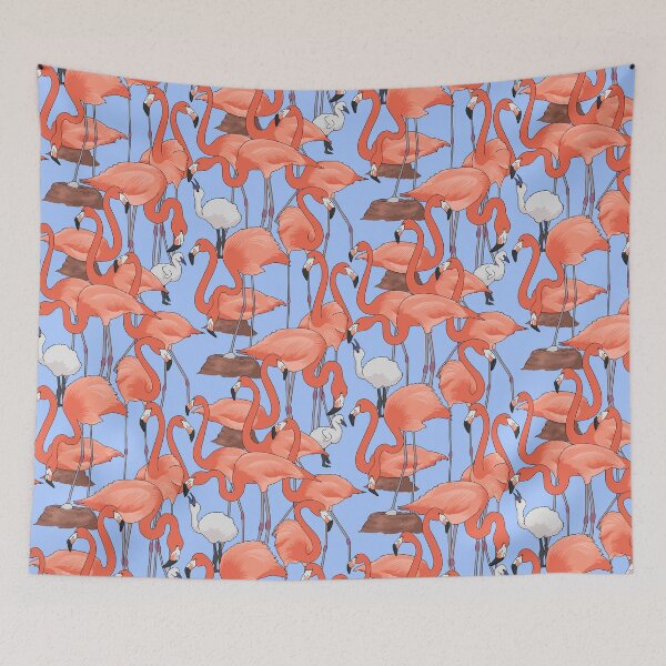 Item preview, Flamingo Nursery - Blue designed and sold by Elizabeth Weglein.