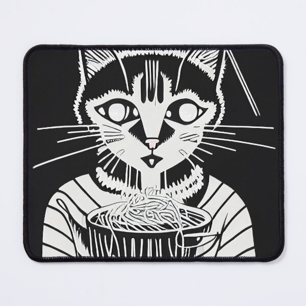 Item preview, Cat Eating Spaghetti designed and sold by bryanchvzz.