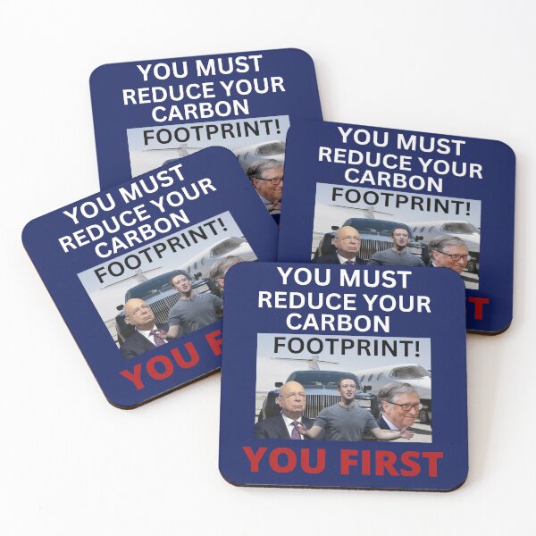 Item preview, You Must Reduce Your Carbon Footprint (WHITE TEXT) designed and sold by Bravenewnormal.