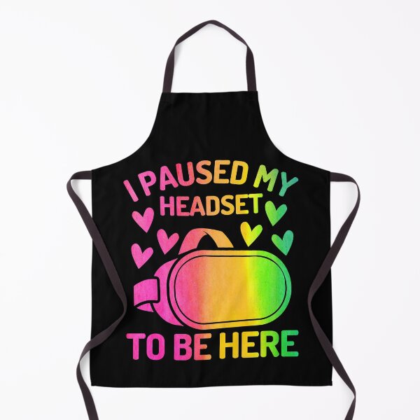 Item preview, I Paused My HIeadset To Be Here Watercolor Funny Virtual Reality Headset For Kids designed and sold by DadJokeDescript.