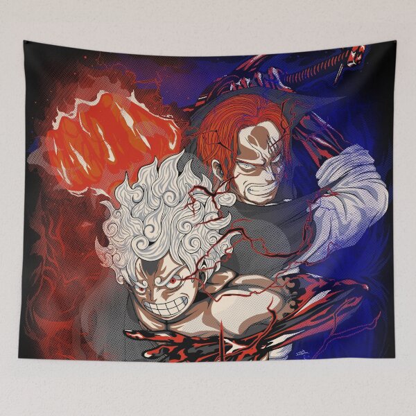 Item preview, Luffy x Shanks designed and sold by ArtStyleJutsu.