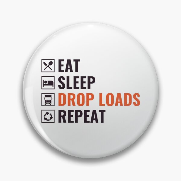 Item preview, Eat Sleep Drop Loads Repeat - Funny Truck Driver  designed and sold by chetan786.