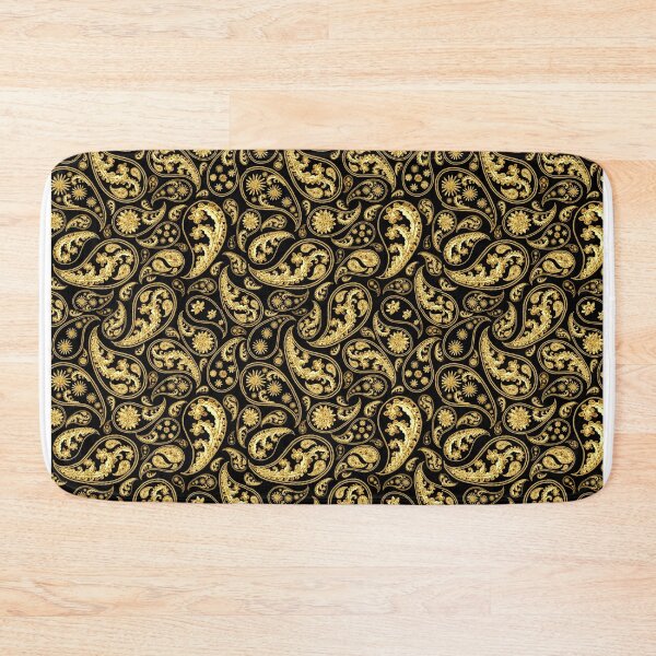 Item preview, Gold & Black Paisley designed and sold by AmyJoDesigns.