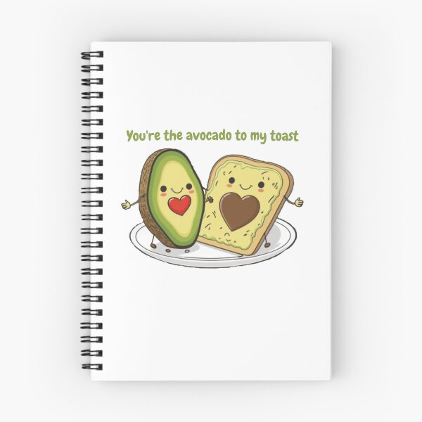 Item preview, Cute and Funny Valentine's Day Avocado Toast Couple on Plate - Foodie Art designed and sold by codestealth.