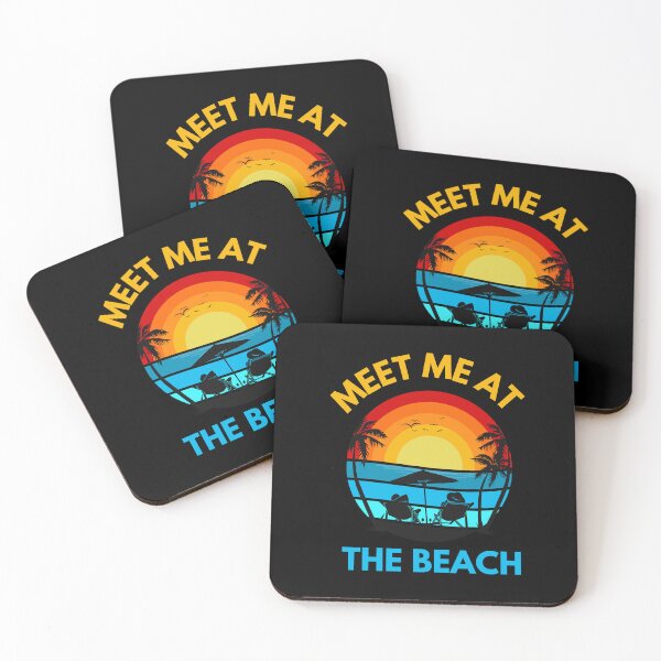 Item preview, Sunset Beach - Meet Me At The Beach - Blue designed and sold by ArtCreativeSACB.