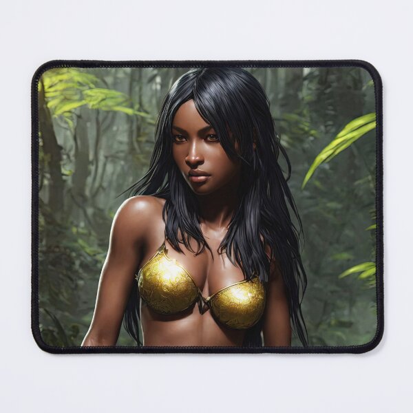 Item preview, Jungle warrior fantasy art, digital art, AI generated designed and sold by Midnight-Hour.