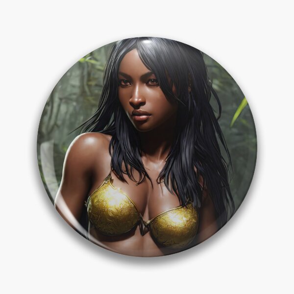 Item preview, Jungle warrior fantasy art, digital art, AI generated designed and sold by Midnight-Hour.