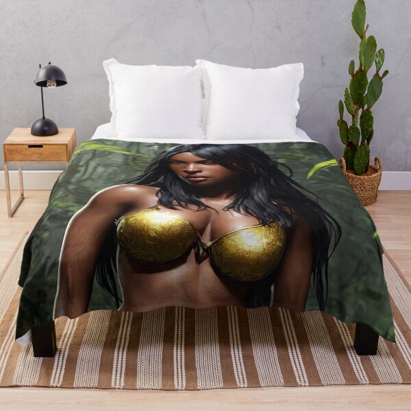 Item preview, Jungle warrior fantasy art, digital art, AI generated designed and sold by Midnight-Hour.