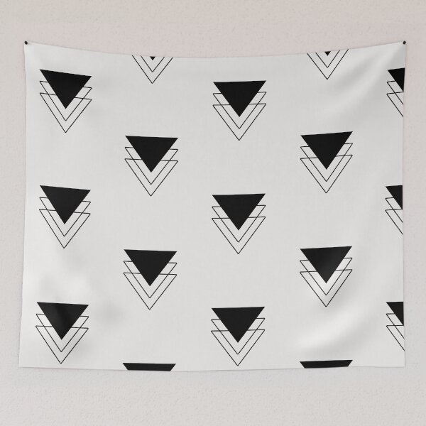 Artikelvorschau, Minimalistische schwarze Dreiecke, geometrischer Pfeildruck entworfen und verkauft von srcoyle.