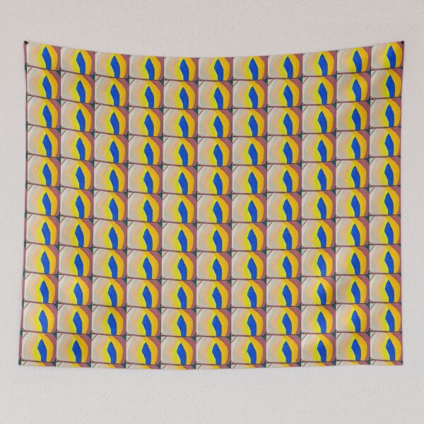 Item preview, Unique Colourful Shapes With Black Stripes Four Coloured Corners designed and sold by PodmenikArt.