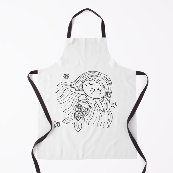 Item preview, mermaid coloring : mermaid smile for painting activity at home or at birthday party designed and sold by Tina-studio.