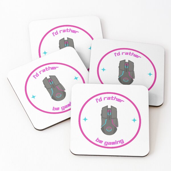 Item preview, I'd Rather Be Gaming PC Edition (Pink and Blue) designed and sold by Shannon McRoberts.