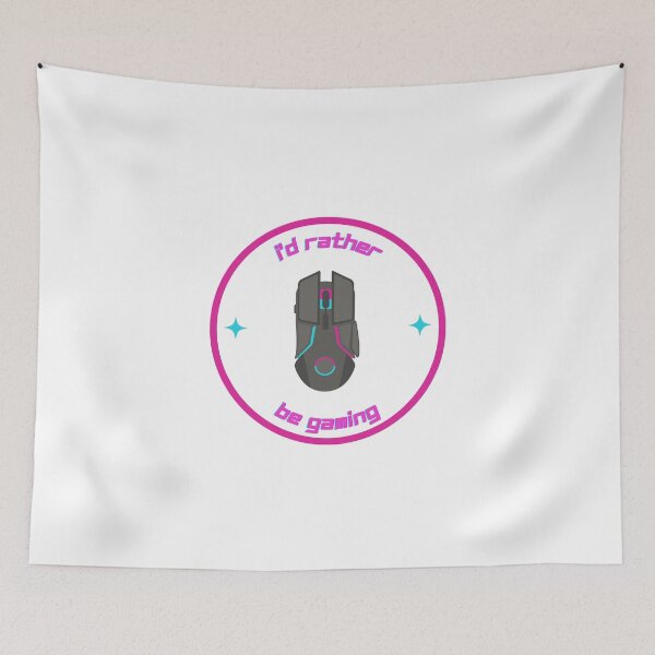 Item preview, I'd Rather Be Gaming PC Edition (Pink and Blue) designed and sold by Shannon McRoberts.