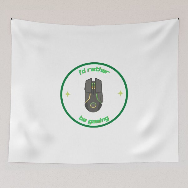 Item preview, I'd Rather Be Gaming PC Edition (Green and Yellow) designed and sold by Shannon McRoberts.