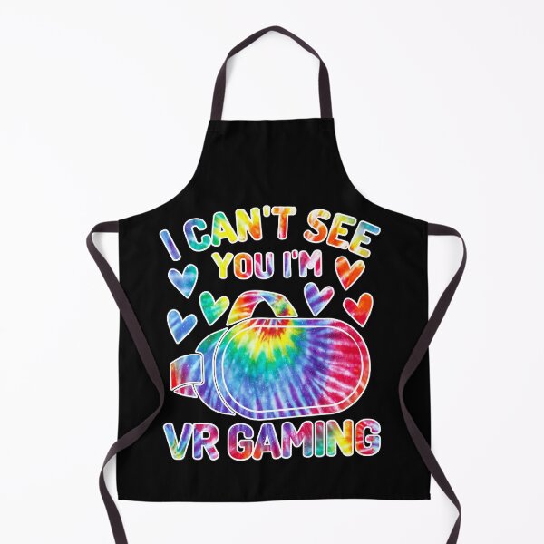 Item preview, I Can't See You I'm VR Gaming Tie Dye Cute Virtual Reality Headset Quotes designed and sold by DadJokeDescript.