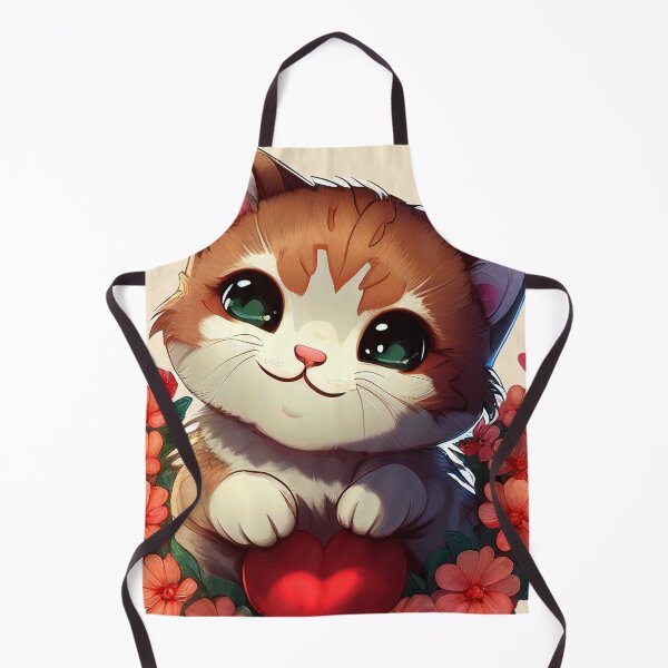 Item preview, Cuteness Overload Ginger Kitten with love hearts and flowers by Orikall designed and sold by HippieWorks.