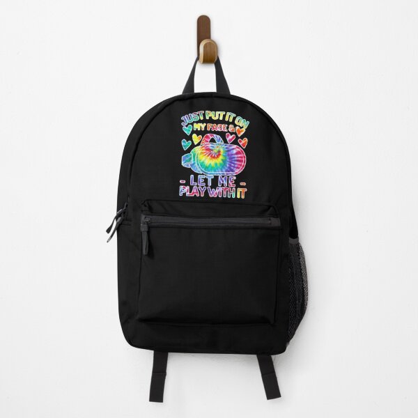 Item preview, Just Put It On My Face And Let Me Play With It Tie Dye Cute Virtual Reality Headset Quotes designed and sold by DadJokeDescript.