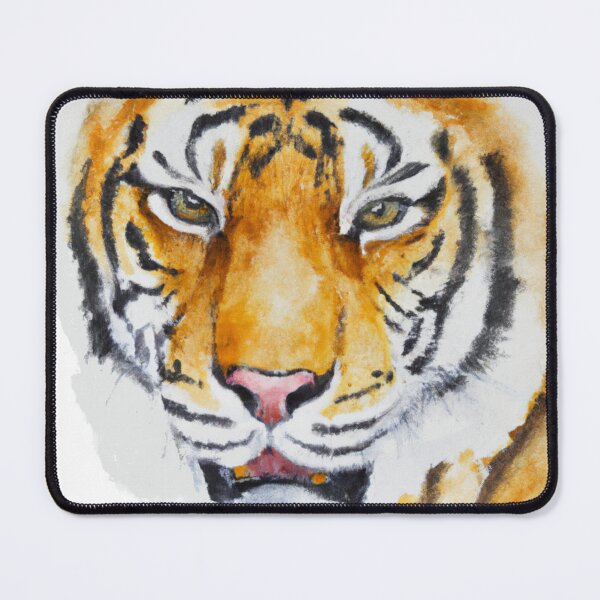 Item preview, Tiger Screen , Fear The Tiger , Watercolor Painting designed and sold by Color-Me-Blue.