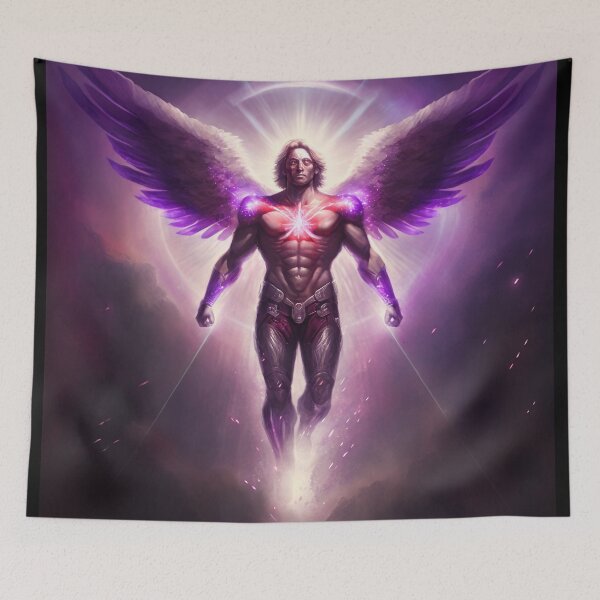 Item preview, Zadkiel Archangel, colour and pattern, energetic,  light, gold, energy, spiritual image, zen designed and sold by Frédéric Lavoie.
