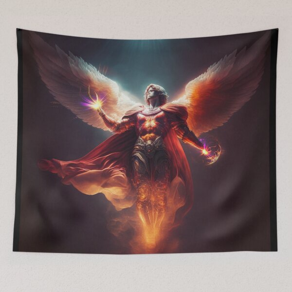 Item preview, Uriel Archangel, colour and pattern, energetic,  light, gold, energy, spiritual image, zen designed and sold by Frédéric Lavoie.