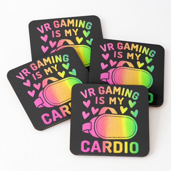 Item preview, VR Gaming Is My Cardio Watercolor Funny Virtual Reality Headset For Kids designed and sold by DadJokeDescript.