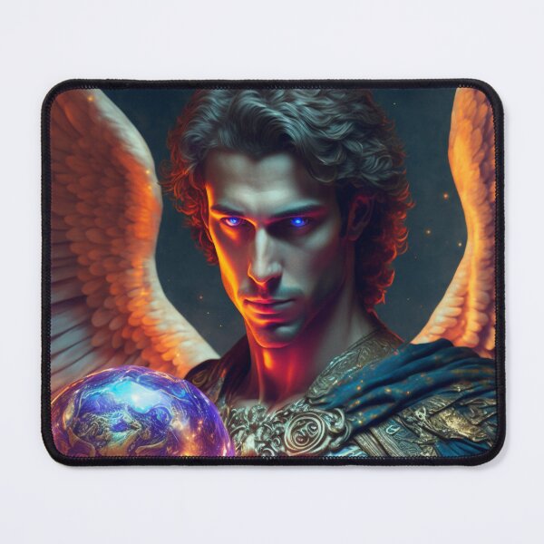 Item preview, Uriel Archangel, colour and pattern, energetic,  light, gold, energy, spiritual image, zen designed and sold by Frédéric Lavoie.