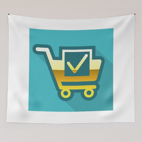Item preview, Gold Shopping cart designed and sold by vectorworks51.