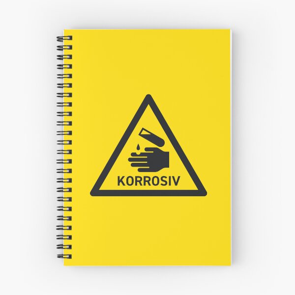 Item preview, Corrosive German Safety Warning Sign Triangle With Text designed and sold by VoodooCircus.