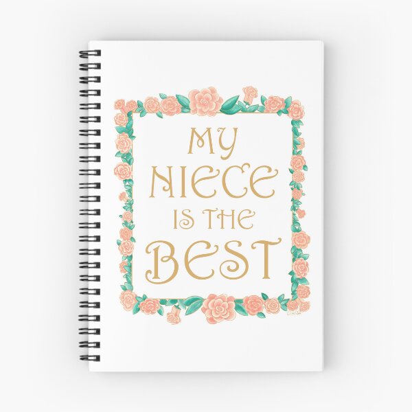 Item preview, My Niece is the Best - Best Niece Gift - Gold & Roses Border - White designed and sold by EcoElsa.